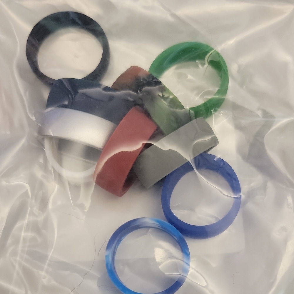 Colorful Silicone Ring Set
